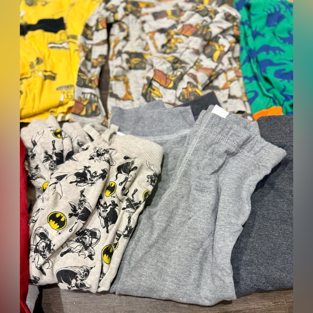 Toddler Boy Pajamas, Long Sleeve Shirts, and Pants Lot, Size 4T - Picture 3 of 8
